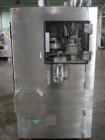 Used Kikusui rotary tablet press, type M-Libra 836, 36 station, keyed uppper punch guides, 80 KN compression pressure, 16mm max tablet diameter, 16 mm max depth of fill, rated up to 216,000 tablets/h...