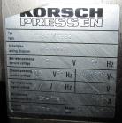 Used Korsch Tablet Press, Model PH800 IVH80, Stainless Steel. Built: 1997. Serial no.: K1800001. 3/60/480V