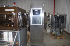 Used Korsch PH300 Rotary Tablet Press. 43 station, rotor with hard chrome plating, stainless steel hopper, force feed system, pre-compression station, compression station, tablet chute, separate cont...