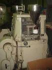 USED: Manesty high speed rotary tablet press, rota press mk11a, 45 stations, double sided keyed head, tablets per min 1640-8200, variable speed, maximum diameter 5/8 (15.8 mm), maximum depth of fill ...