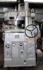 Used Manesty Rotary Tablet Press, Model RS3. 14 station, 15 ton compression force with pre-compression adjustable to 5 tons. Penetration of the punch adjustable from 0 to 1/2