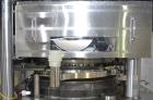 Used Manesty Mark IV 75 Station Rotary Tablet Press. Max press output 600,300 per hour (single layer), 300,150 per hour (bi-layer). Max depth of fill 17.46mm, max tablet diameter 11mm. Pre-compressio...