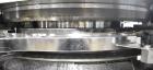 Used Manesty Mark IV 75 Station Rotary Tablet Press. Max press output 600,300 per hour (single layer), 300,150 per hour (bi-layer). Max depth of fill 17.46mm, max tablet diameter 11mm. Pre-compressio...
