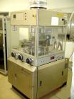 Used BWI Manesty Rotary Tablet Press, Model Unipress Diamond. 20 station. 10 ton compression force with pre-compression 1 ton. Tablet output range per hour 21,429 to 150,000. Single sided with force ...