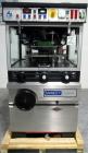 Used BWI Manesty Rotary Tablet Press, Model Unipress. 27 Station, keyed upper punch guides, 6.5 ton main compression, 1 ton pre compression, B tooled, 16 mm maximum tablet diameter, 18 mm maximum dep...