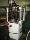 Used Manesty Beta Press Rotary Tablet Press, 16 station, keyed upper punch guide, single sided, provision for force feed with hopper, precompression, 6.5 ton total compression pressure, 5/8