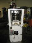 Used Manesty Beta Press Rotary Tablet Press, 16 station, keyed upper punch guide, single sided, provision for force feed with hopper, precompression, 6.5 ton total compression pressure, 5/8
