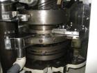 Used Manesty Beta Press Rotary Tablet Press, 16 station, keyed upper punch guide, single sided, provision for force feed with hopper, precompression, 6.5 ton total compression pressure, 5/8
