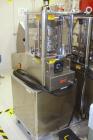 Used Riva Rotary Tablet Press, Model Piccola B-C, 10 Station, 50 Kn Compression Pressure. Keyed upper punch guides, 16 mm max tablet diameter, 19 mm max depth of fill, force feeder, rated up to 60,00...