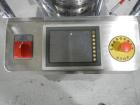 Used Riva Piccola Bi Layer rotary tablet press, model PI-BB-11, 11 station, 60 Kn main compression, 5 Kn precomprssion, keyed upper punch guide, force feeders on each layer, 16 mm max tablet diameter...