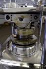 Used Cadmach 8 Station Rotary Tablet Press, Model SPE/TC08D, Approximate 6 Tons. 316 Stainless steel contact parts, set up for D tooling (no tooling), keyed upper punch guides, turret speed 5 to 32 r...