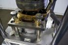 Used Cadmach 8 Station Rotary Tablet Press, Model SPE/TC08D, Approximate 6 Tons. 316 Stainless steel contact parts, set up for D tooling (no tooling), keyed upper punch guides, turret speed 5 to 32 r...