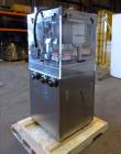 Used Vanguard Pharmaceutical Machinery Rotary Tablet Press, Model VRP1124, Approximate 9 Tons, nickle/alloy construction. Maximum approximate 93,000 tablets per hour. 24 Stations. Maximum per-compres...