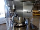 Used Vanguard Pharmaceutical Machinery Rotary Tablet Press, Model VRP1124, Approximate 9 Tons, nickle/alloy construction. Maximum approximate 93,000 tablets per hour. 24 Stations. Maximum per-compres...