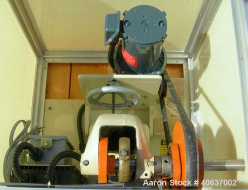 Used Stokes Single Motion, Single Punch Compacting Press, Model 900-511-695040.  Maximum pressure from above 1 1/2 Ton, maximum depth of fill 7/16", maximum diameter of tablet 1/2", upper punch strok...