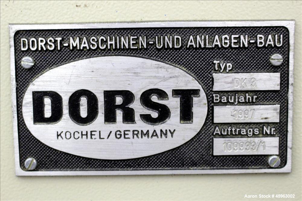 Used Dorst Press, Model DK 3, 3 Ton.