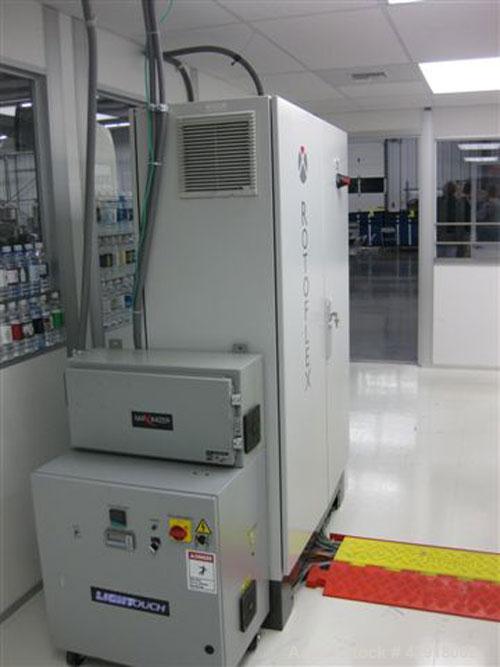Used Rotoflex DLI 330 die cutting and laminating line with Vericut C2 die cutter. Maximum web width: 13" (330MM) Minimum Web width: 8" or 200mm. One 3" (76mm) pneumatic core type unwind, one 3" (76mm...