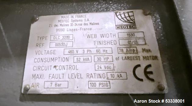 Megtec Splicer/Flying Paster, Model DLC 3200.