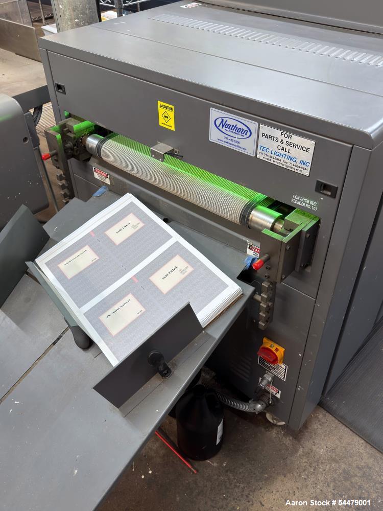 Used Tec Lighting TRUVF-21D UV Coater | High-Speed Sheet Coating System