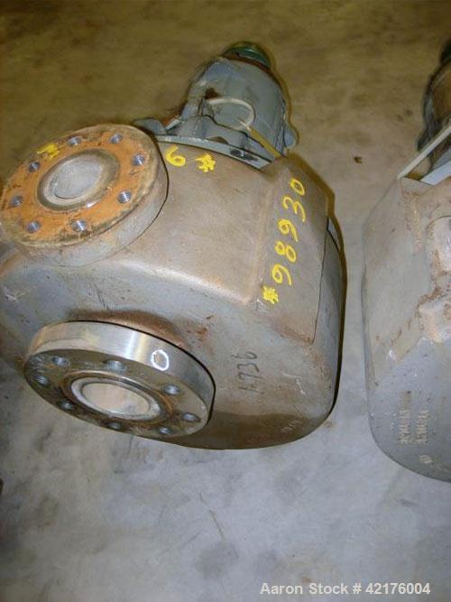 Used Durco Centrifugal Pump, Size 3X2X13, Alloy 20. 3" inlet, 2" outlet. Approximately 200 gallons per minute at 78' head. Requires motor and base.
