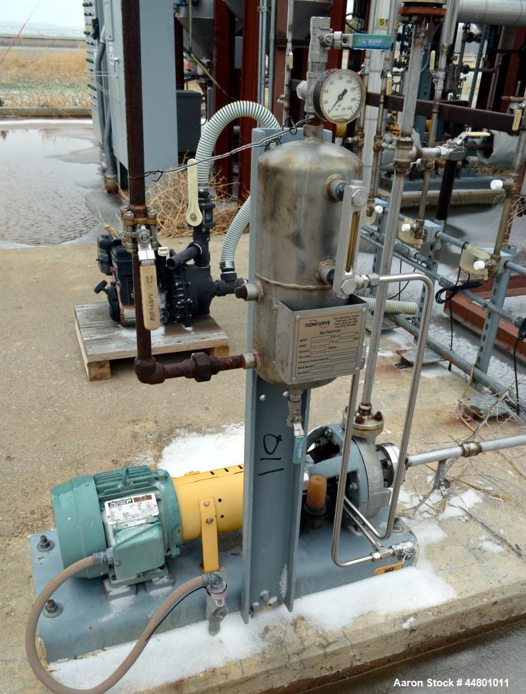 Used Flowserve Durco Mark 3 Centrifugal Pump, Model MK3 Lo-Flo