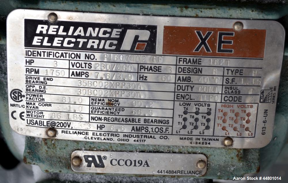 Used Flowserve Durco Mark 3 Centrifugal Pump, Model MK3 Standard