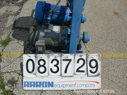 Used Goulds Centrifugal Pump, Model 3656, Size 1-1/2 x 2-8, CDA922 Bronze. 2" inlet, 1-1/2" outlet, approximate 6-1/2" diameter impeller. Rated approximately 220 gallons per minute at 225 head feet a...