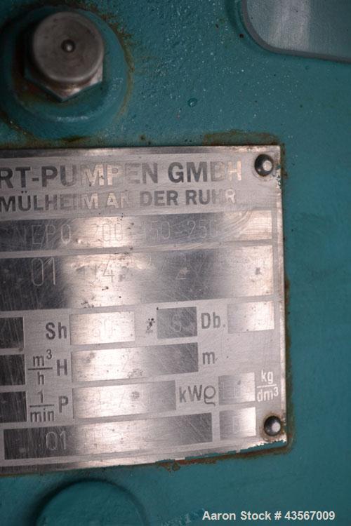 Used Wernert-Pumpen GMBH Centrifugal Pump, Model NEPO 200-150-250