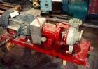 Used- Duriron Pump, Size 3 x 2-7/65. Nickel alloy head, painted mild steel frame, alloy impeller, 6