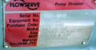 Used Flowserve Durco Mark 3 Centrifugal Pump, Model MK3 Lo-Flo