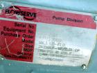 Used Flowserve Durco Mark 3 Centrifugal Pump, Model MK3 Lo-Flo