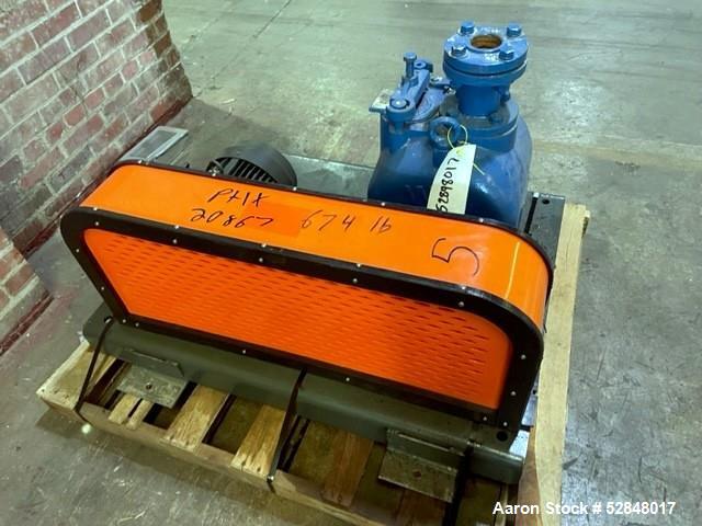 Used Weir Specialty Pumps Self Priming Centrifugal Waste Water Pump, Model 2-WSP-AAAAA-A1-ALF. Approximate 225GPM at 103 head feet. Impeller driven by a 5hp, 3/60/230/460 volt, 3600rpm motor. 2" diam...