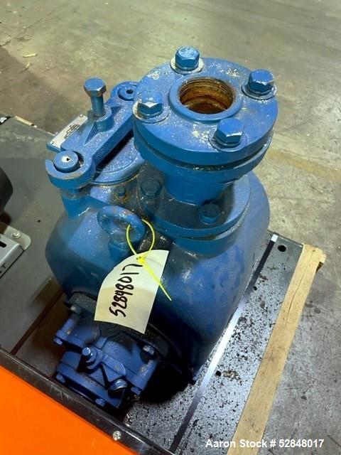 Used Weir Specialty Pumps Self Priming Centrifugal Waste Water Pump, Model 2-WSP-AAAAA-A1-ALF. Approximate 225GPM at 103 head feet. Impeller driven by a 5hp, 3/60/230/460 volt, 3600rpm motor. 2" diam...