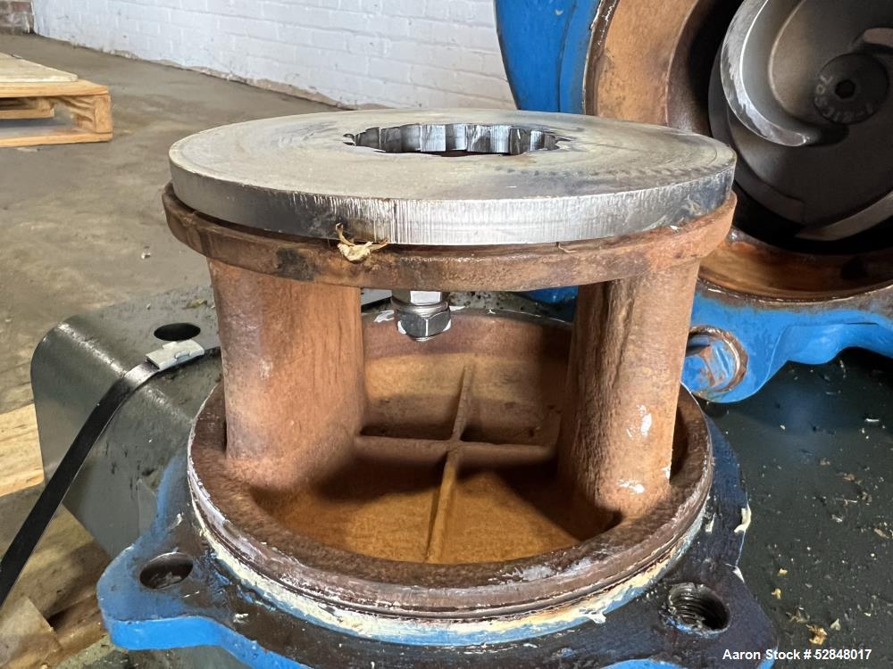Used Weir Specialty Pumps Self Priming Centrifugal Waste Water Pump, Model 2-WSP-AAAAA-A1-ALF. Approximate 225GPM at 103 head feet. Impeller driven by a 5hp, 3/60/230/460 volt, 3600rpm motor. 2" diam...