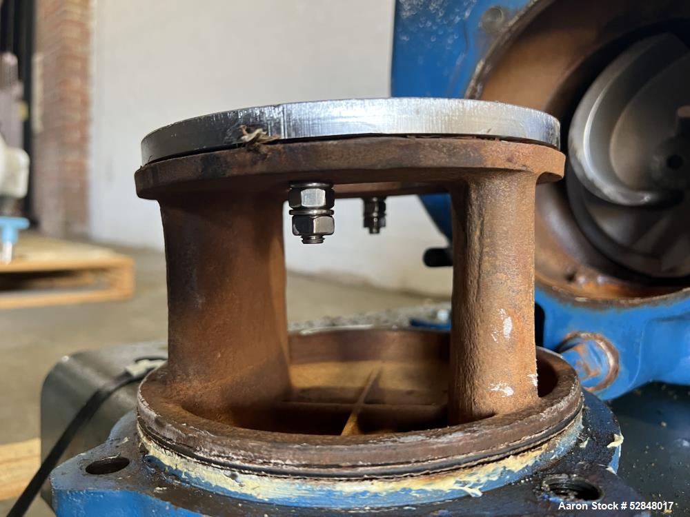 Used Weir Specialty Pumps Self Priming Centrifugal Waste Water Pump, Model 2-WSP-AAAAA-A1-ALF. Approximate 225GPM at 103 head feet. Impeller driven by a 5hp, 3/60/230/460 volt, 3600rpm motor. 2" diam...