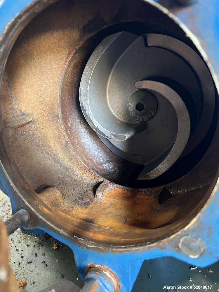 Used Weir Specialty Pumps Self Priming Centrifugal Waste Water Pump, Model 2-WSP-AAAAA-A1-ALF. Approximate 225GPM at 103 head feet. Impeller driven by a 5hp, 3/60/230/460 volt, 3600rpm motor. 2" diam...