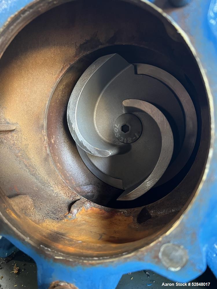 Used Weir Specialty Pumps Self Priming Centrifugal Waste Water Pump, Model 2-WSP-AAAAA-A1-ALF. Approximate 225GPM at 103 head feet. Impeller driven by a 5hp, 3/60/230/460 volt, 3600rpm motor. 2" diam...