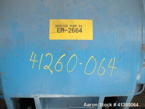 Used Pump with electric motor, Allis-Chalmers 400 hp motor, 880 rpm , 440V, 3 Ph.