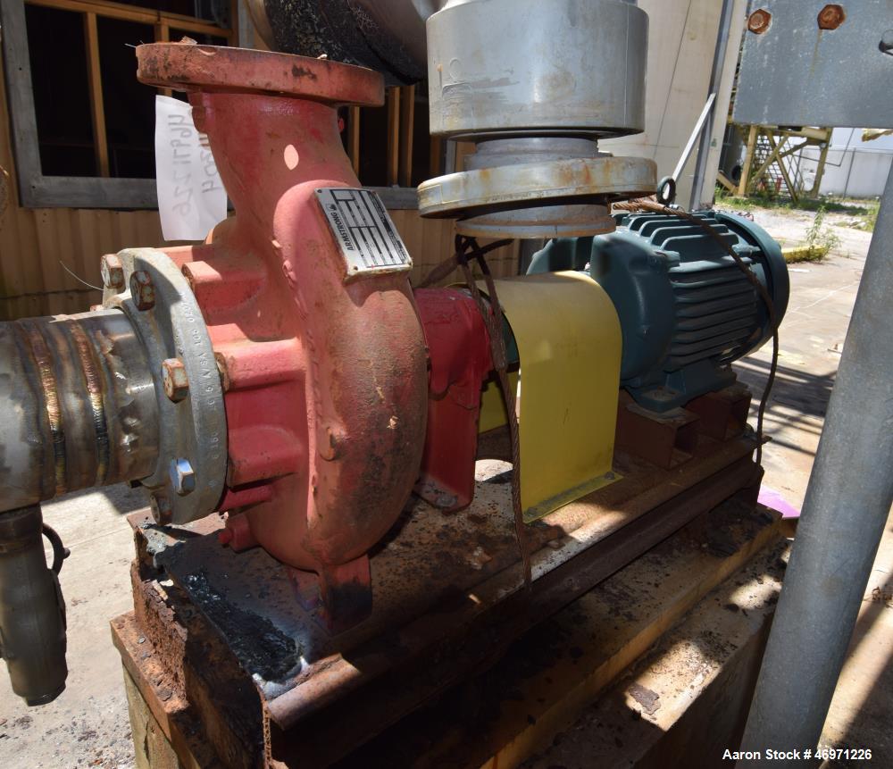 Used- Armstrong Centrifugal Pump, Model 4030, Size 6x4x10, Carbon Steel. Capacity 636 gallons per minute at 85' head at 175 ...