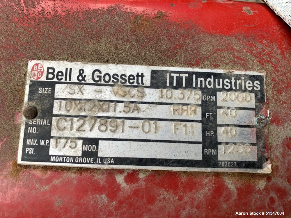 Unused- Bell & Gossett Double Suction Split Case Centrifugal Pump