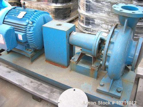 Unused-Carver Frame Pump Package, model GHF 6X5X13, size EF. 900 gpm @ 139 TDH. Cast iron construction. Marathon 50 hp motor 1765 rpm, 900 gpm @ 139' TDH, 326TS frame, 230/460 volt; 40 hp, 1470 rpm @...