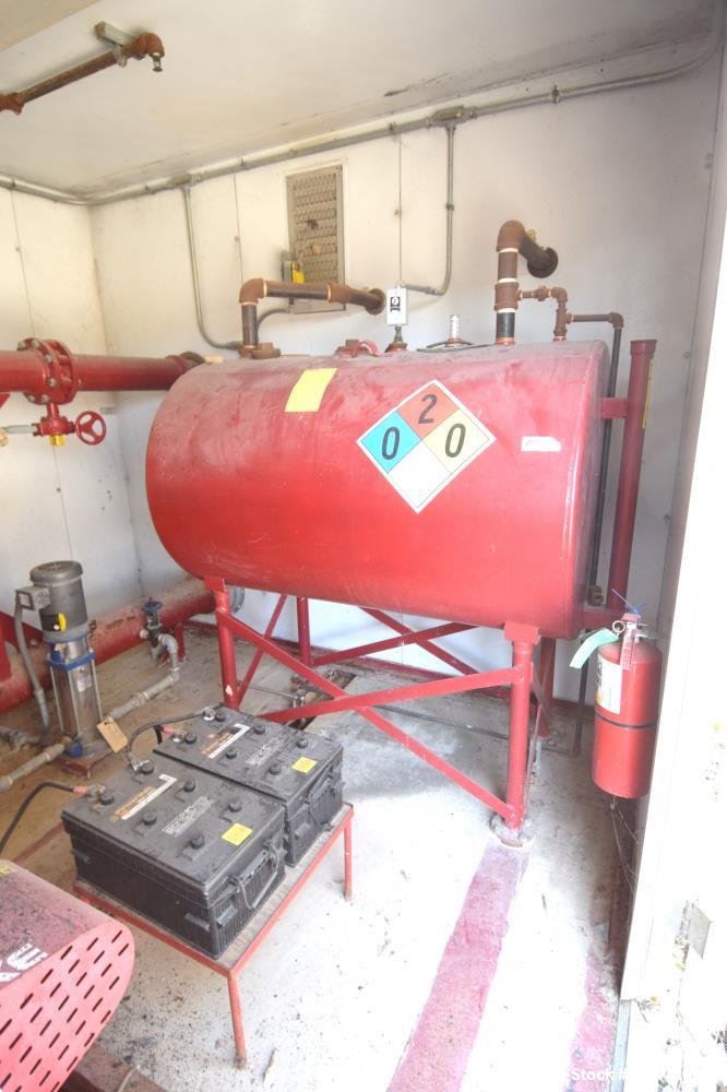 Used Clarke Fire Protection Products Diesel Driven Fire Pump System. Consisting of: (1) Clarke diesel engine, model JU4H-UF54, part# WAB, serial# PE4045T769488, built 2009. (1) ITT Industries centrif...