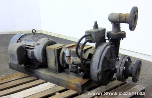 Used Cornell Dissolved Air Floatation DAF Centrifugal Pump, Model 2.5DA2-F85DBK, Carbon Steel. Approximate capacity 150-225 gallons per minute at 75 psi at 3600 rpm. 2-1/2” Inlet/outlet. Driven by an...