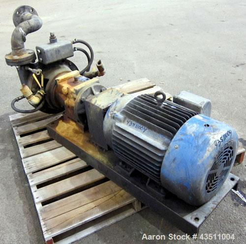 Used Cornell Dissolved Air Floatation DAF Centrifugal Pump, Model 2.5DA2-F85DBK, Carbon Steel. Approximate capacity 150-225 gallons per minute at 75 psi at 3600 rpm. 2-1/2” Inlet/outlet. Driven by an...
