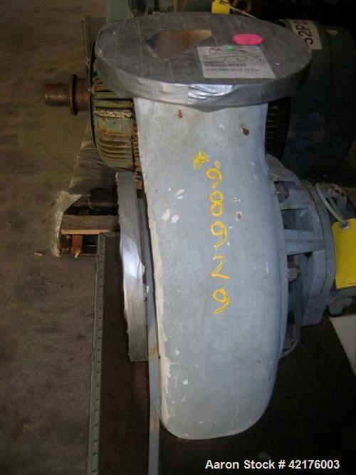 Used Durco Centrifugal Pump, size 10X8X16, carbon steel. 10" inlet, 8" outlet. Approximately 3330 gallons per minute at 174' head. Driven by a 200 hp, 1785 rpm motor. Requires base.