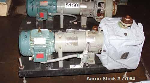 Used- Durco Mark III Centrifugal Pump, Size 2K2X1-10A/80 RV, Carbon Steel. 2" Inlet, 1" outlet. Rated approximately 50 gallo...