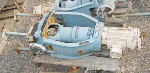 USED: Goulds inline centrifugal pump, model 3996. 100 gpm, 5 hp XP, 70' head. Material: D1. Impeller diameter: 8.62". 230-460 XP integral pump bearings, Taper Bore TM Plus and Big Bore TM seal chambe...