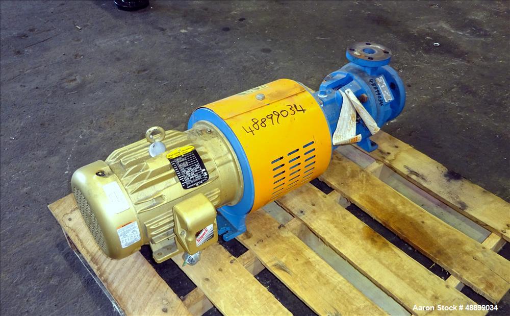 Used Goulds Centrifugal Pump, Model 3196, Size 1.5X3-6.