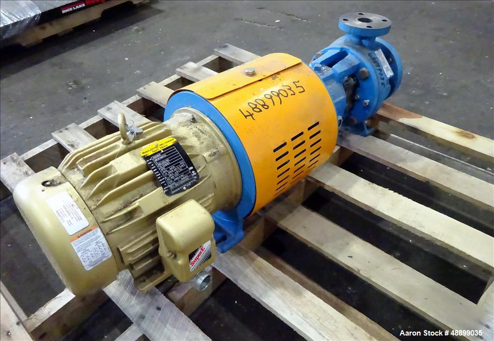 Used Goulds Centrifugal Pump, Model 3196, Size 1.5X3-6.