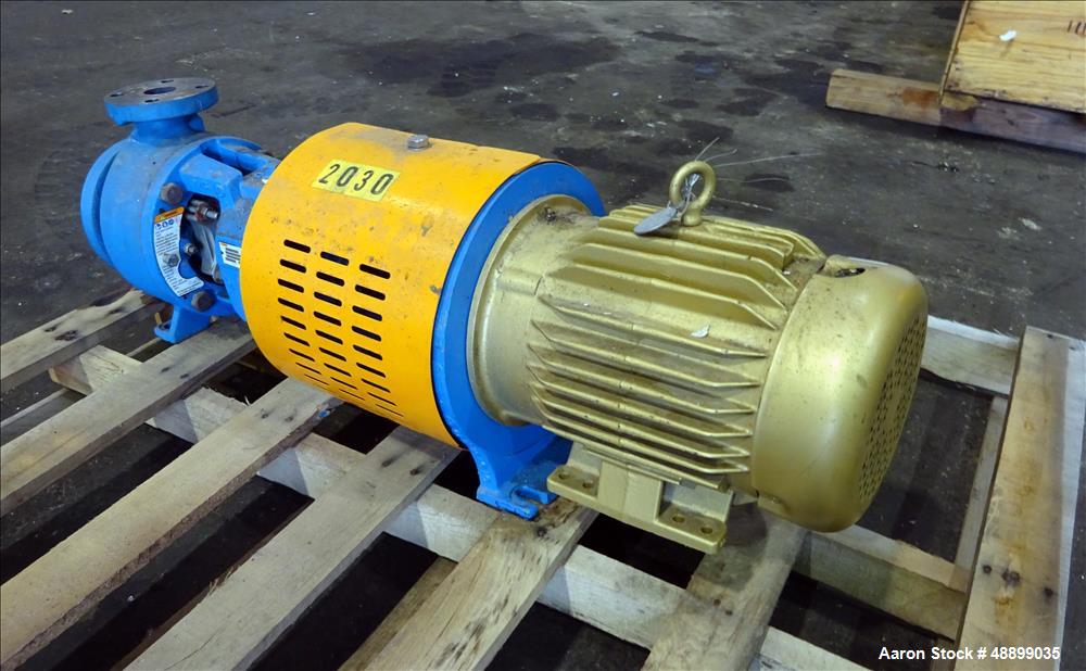 Used Goulds Centrifugal Pump, Model 3196, Size 1.5X3-6.